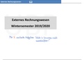 Externes Rechnungswesen (BWL II): Übungs- & Altklausuraufgaben