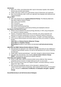 Class notes Approaches to Psychotherapy (PSY362) - Cognitive Behavioral Theory and Therapy
