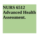 NURS 6512 Advanced Health Assessment Exam 2022&period;