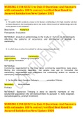 NURSING 1234 QUIZ 1 to Quiz 8 Questions And Answers with rationales 100&percnt; correct&sol;verified Best Rated A&plus; Assured Satisfaction New Update 2022NURSING 1234 QUIZ 1 to Quiz 8 Questions And Answers with rationales 100&percnt; correct&sol;verified Best Rated A&plus; Assured Sat