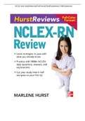 Latest/ NCLEX Hurst; Adult/Maternity/Psy/Priority/Child/Fundamental (+1000 Questions) Test Bank with complete solutions and Rationale in every choices 