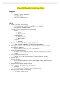 Chem 210 Final Review Exam Notes