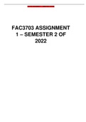 FAC3703 ASSIGNMENT 1  SEMESTER 2 OF 2022