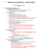  Real Estate Exam Review &ndash; Texas Portion&period;