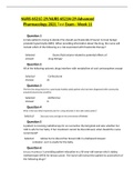 NURS-6521C-29&sol;NURS-6521N-29-Advanced Pharmacology 2021 Test Exam - Week 11