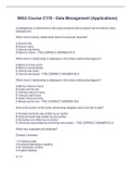 WGU Course C170  Exam - Data Management &lpar;Applications&rpar; Latest 2022&sol;2023