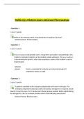 NURS 6521 Midterm Exam Advanced Pharmacology- QUESTIONS AND ANSWERS 