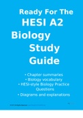  HESI A2 Biology Study Guide 