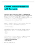 FISDAP Trauma Questions with Answers&period;