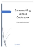 Samenvatting Seneca Maatschappijwetenschappen Module Onderzoek