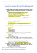 ATI: RN Targeted Medical Surgical Fluid, Electrolyte, and Acid-Base Online Practice 2019 (100% 30Q Quiz/Answers Highlighted yellow)