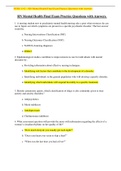 NURS 1142  &sol; RN Mental Health Final Exam Practice Questions with Answers Graded A Plus