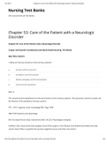 : Care of the Patient with a Neurologic Disorder Nursing Test Bank