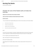  Care of the Patient with an Endocrine Disorder Nursing Test Bank