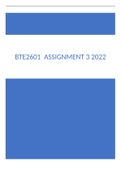 BTE2601 ASSIGNMENT 3 2022
