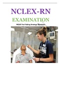 NCLEX Strategy Questions With Answers Rationales&comma; Med surgical&comma; pharmacology&comma; mental health &comma;maternal child 