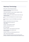 Veterinary Terminology&lpar;Chapter 16&rpar;2022