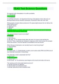 TEAS Test Science Questions And Answers&lpar; Complete top Solution Download To Score An A&rpar;