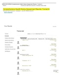NRNP 6675&sol;NR509 Comprehensive Health History Assignment Results &vert; Turned In