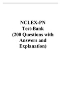 NCLEX PN Test Bank 2023 (200 Questions with Answers and Explanation) ACTUAL Exam