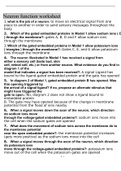 Neuron function worksheet with complete solution