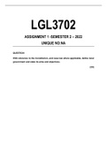 LGL3702 Assignment 1 Semester 2 2022