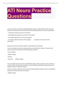 ATI Neuro Practice Questions