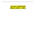 ATI PN CAPSTONE EXAM (2019 – 2021)