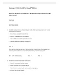 Public Health Nursing, Stanhope - Exam Preparation Test Bank (Downloadable Doc)