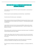 NEW 2022 PN1 Exam 1 COMPLETE QUESTIONS AND ANSWERS GRADED A&plus;