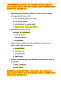  PHARMACOLO MSN571  Question bank pharm 2021&sol;2022 WITH ALL ANSWERS 100&percnt; CORRECTLY VERIFIED  RATED A&plus;