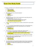 PSY 100 Exam One Latest Study Guide GRADED A