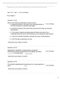 BIOL 250 - UNIT EXAMS QUESTIONS AND ANSWERS.