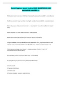 Dental hygiene board review 2022 QUESTIONS AND ANSWERS GRADED A&plus;