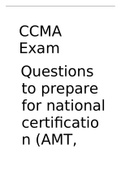 NHA CCMA Exam: Questions to prepare for national certification (AMT, NHA, AAMA).