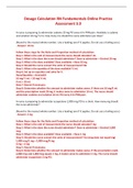 Dosage Calculation RN Fundamentals Online Practice Assessment 3&period;0