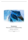 Summary EU Competition Policy Theory  Lectures ('21 - '22)