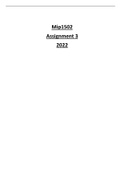 Mip1502 assignment 3 2022 answers