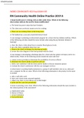 &lpar;Answered&rpar; RN Community Health 2019 A&comma;B &vert; COMMUNITY 403 Final EXAM ATI &vert; ATI Communication&colon; 63Q adaptive quizzes &vert; ATI Midterm AM 2020&vert; NURSE 403 FINAL EXAM &vert; Otros quizzes