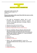 ACLS_Exam_Version_A GRADED 2022
