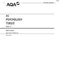 PSYC 175 Specimen 1 MS - Paper 2 AQA Psychology AS-level