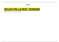 NCLEX PN LATEST VERSION 2022&sol;2023 VERIFIED AND GARANTEED SCORE&period;