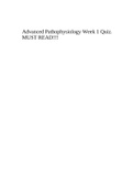 Advanced Pathophysiology Week 1 Quiz.