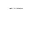 RCE2601 Examination.