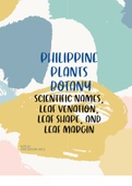 Philippine Plants Botany