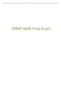 NRNP 6645 Final Exam 