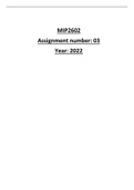 Mip2602 assignment 3 2022