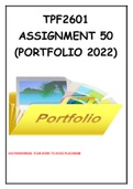 TPF2601 Portfolio Assignment 50 2022