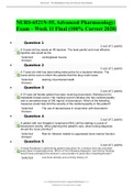 NURS-6521/NUR 6521, Advanced Pharmacology Exam – Week 11 Final (100 Correct 2022)