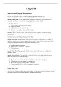 Supply Chain Management Lecture Notes Chapter 10